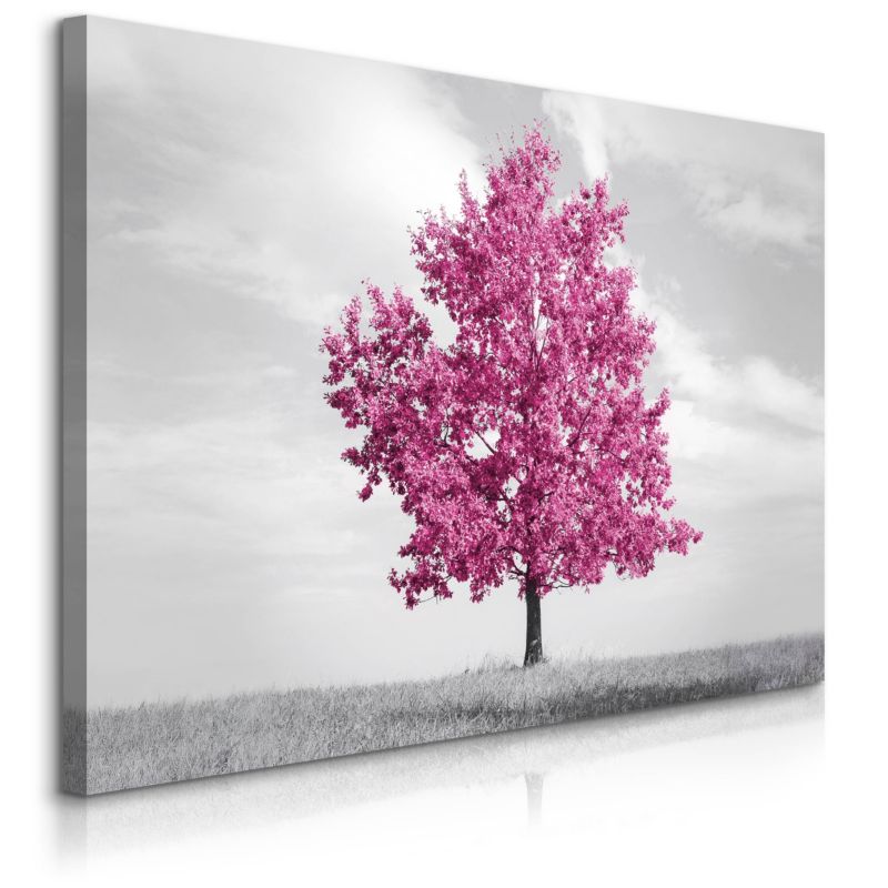 Obraz Muralo Różowe Drzewo Krajobraz Natura Abstrakcja 30x20 cm 1 szt.