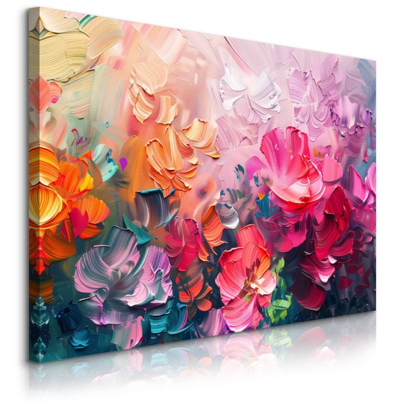 Obraz Muralo Malowane Polne Kwiaty Natura Abstrakcja 30x20 cm 1 szt.