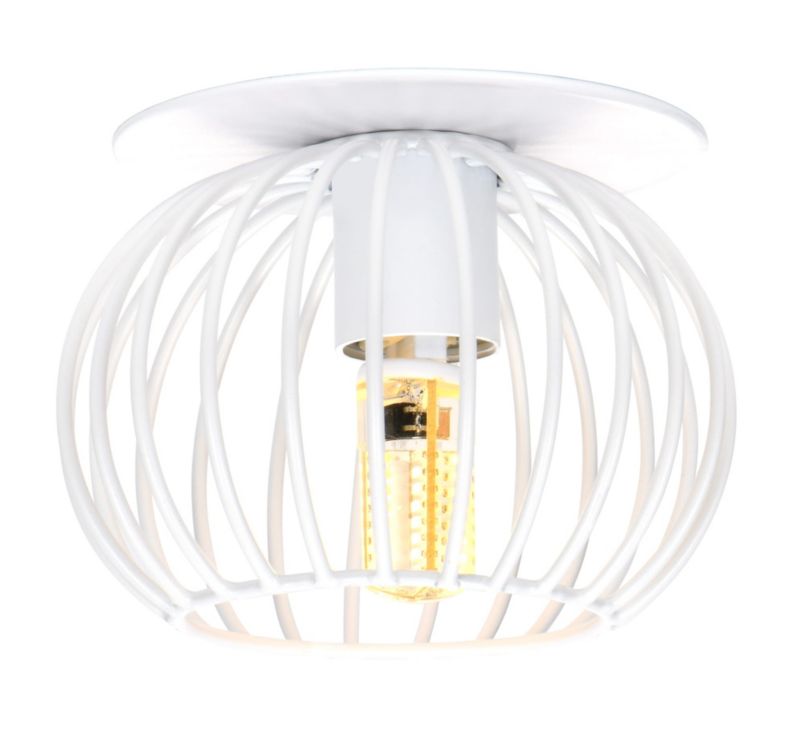 Lampa sufitowa wisząca Candellux Sk biała wym: 6,5 x 9 x 9 cm 1xG9 x 40W 1 szt.