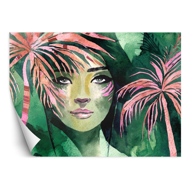 Fototapeta Feeby Tropikalne palmy Kobieta 250x175 1 szt