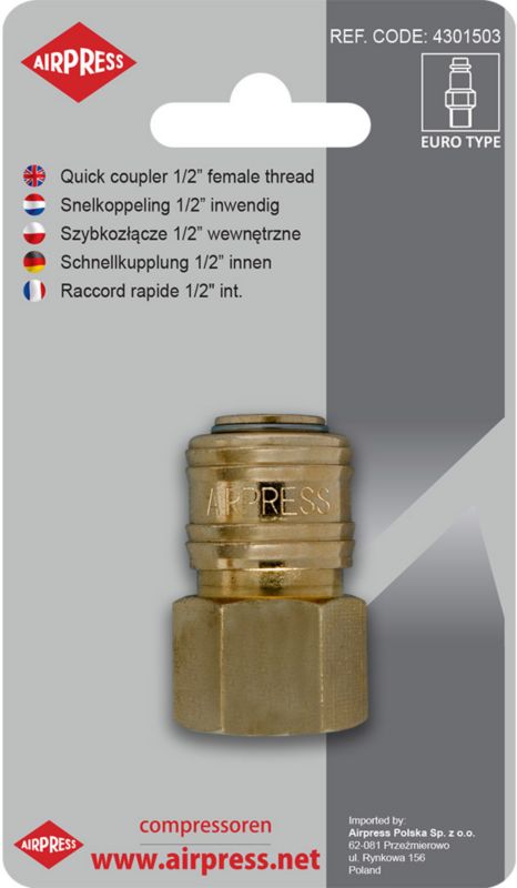 Szybkozłącze Airpress 1/2 cala wewnętrzne