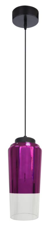 Lampa sufitowa Candellux Tube czarno-fioletowa wym: 115 x 13 x 13 cm 1xE27 x 60W 1 szt.