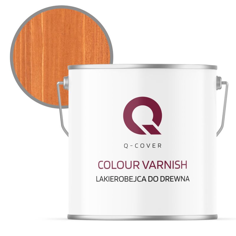 Lakierobejca do Drewna 3w1 Q-Cover Teak Półmat 5L