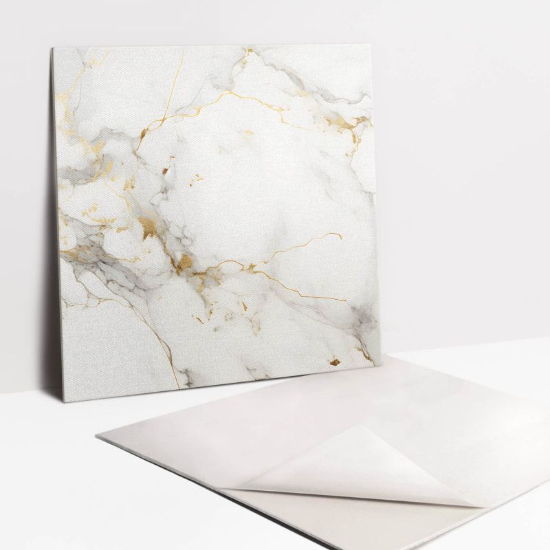 Kafelki samoprzylepne Tulup 30x30 cm Elegancki marmur i złoto 9 szt.