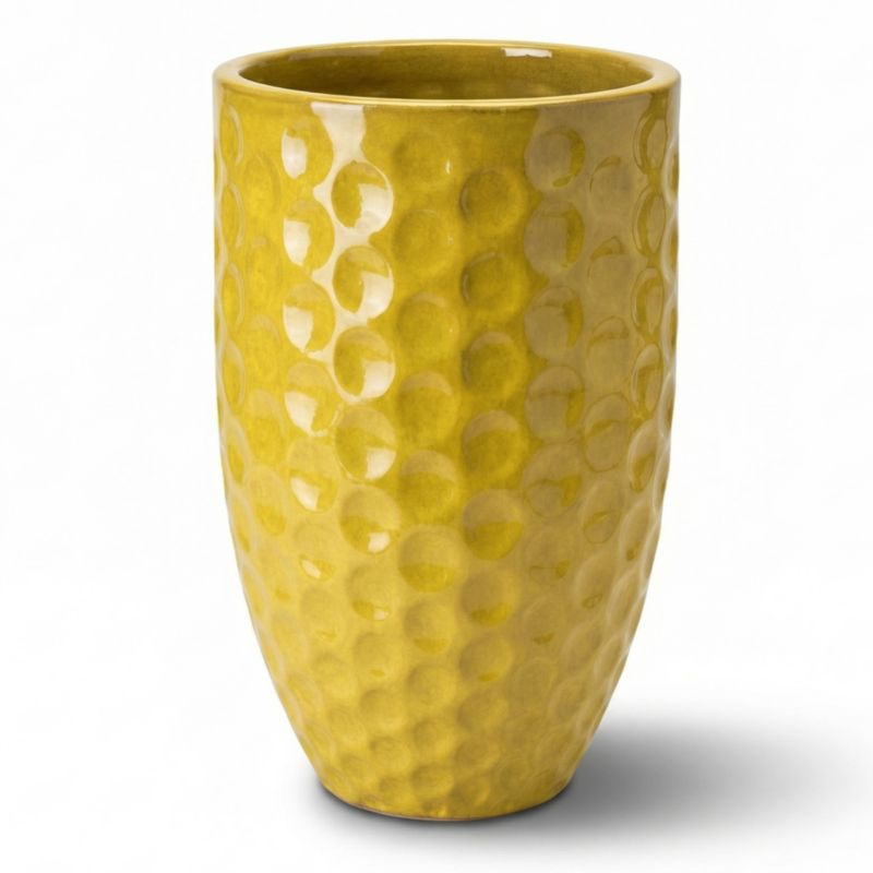 Doniczka ceramiczna Provencelia MEROVEE szkliwiona mrozoodporna 30 x 45 cm Żółty 1szt