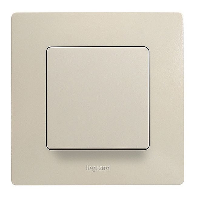 Przycisk pojedynczy Legrand Niloe komplet kremowy