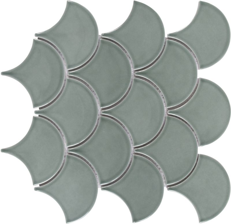 Mozaika Colline GoodHome 30 x 30 cm fish mid grey