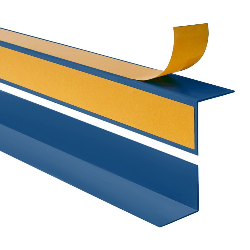 Kątownik twardy PCV 15x15mm QUEST, Listwa Kątowa do Narożników Wewnętrznych, Samoprzylepna, KTZ, niebieski, 2m