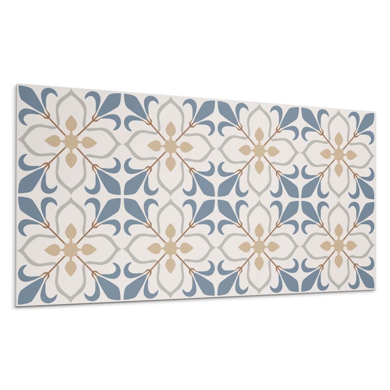 Kafelki samoprzylepne Wallfluent 60x30 cm Wzór kwiatów i liści 6 szt.