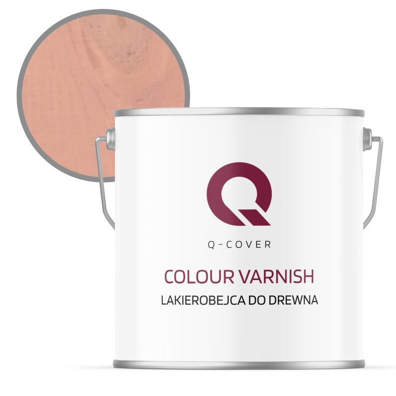 Lakierobejca do Drewna 3w1 Q-Cover Łososiowy H5533 Półmat 5L