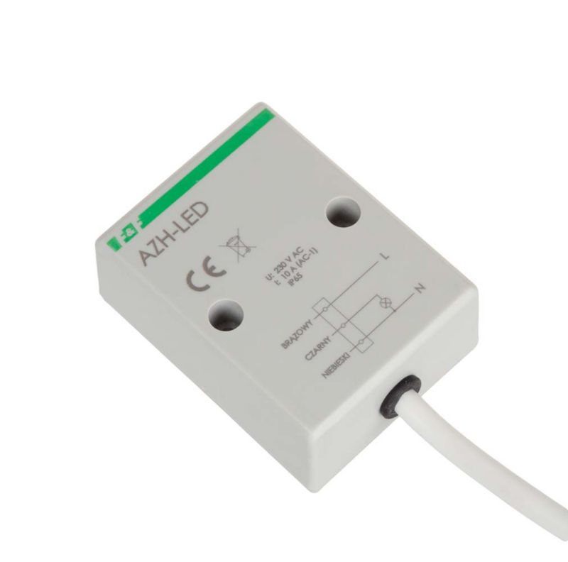 Automat zmierzchowy F&F z wewnętrznym czujnikiem do załączania oświetlenia LED AZH-LED 1szt.