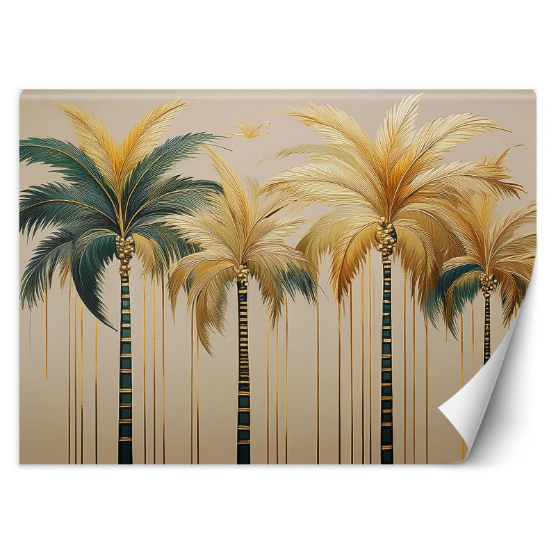 Fototapeta Feeby Złote Palmy Glamour 450x315 1 szt