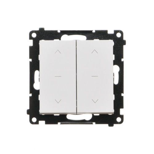 Łącznik roletowy podwójny trójpozycyjny 1-0-2 Simon 55 biały mat szybkozłącza TZW2.01/111 1szt