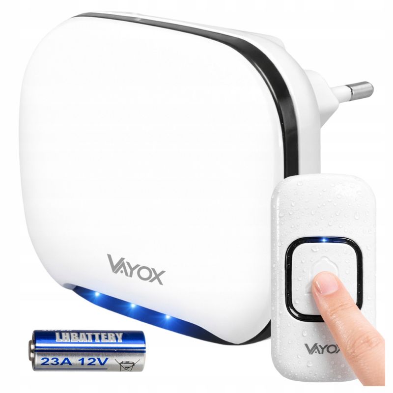 Dzwonek bezprzewodowy Vayox VA0267 na baterie 1 szt.