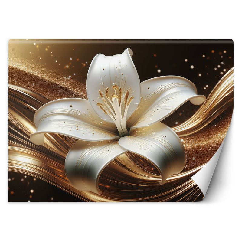 Fototapeta Feeby Kwiat lilii, złoty 150x105 1 szt