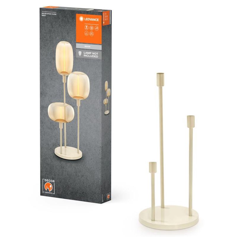 Lampa Podłogowa Ledvance Stojąca Dekoracyjna E27 Beżowy 1 szt.