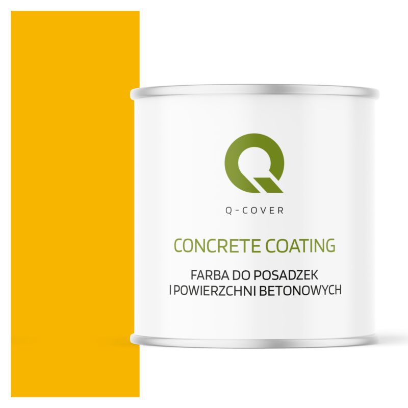 Farba do Posadzek i Powierzchni Betonowych Q-Cover Żółty drogowy RAL1023 2.5L