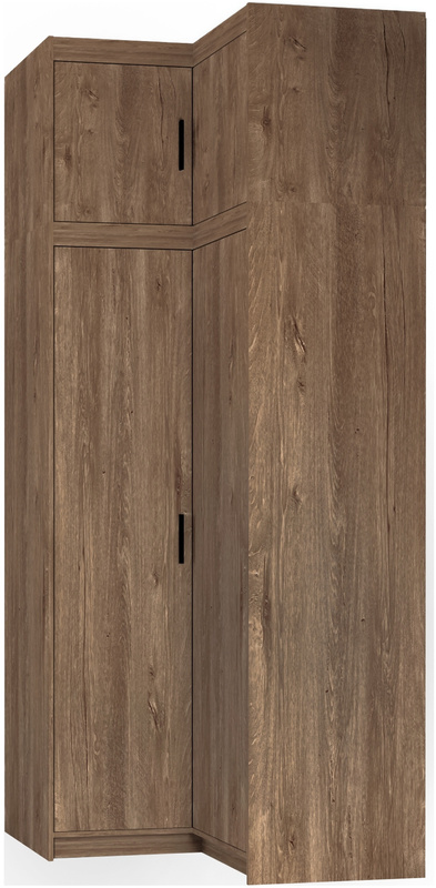 Zestaw narożny do garderoby szafa z nadstawką dąb lefkas KUBA