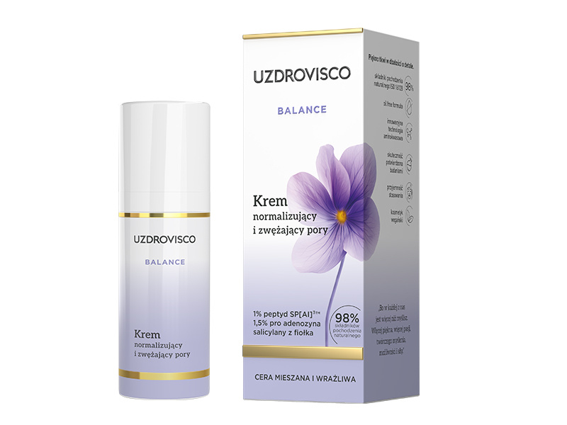 Uzdrovisco Balance Krem normalizujący i zwężający pory, 50ml