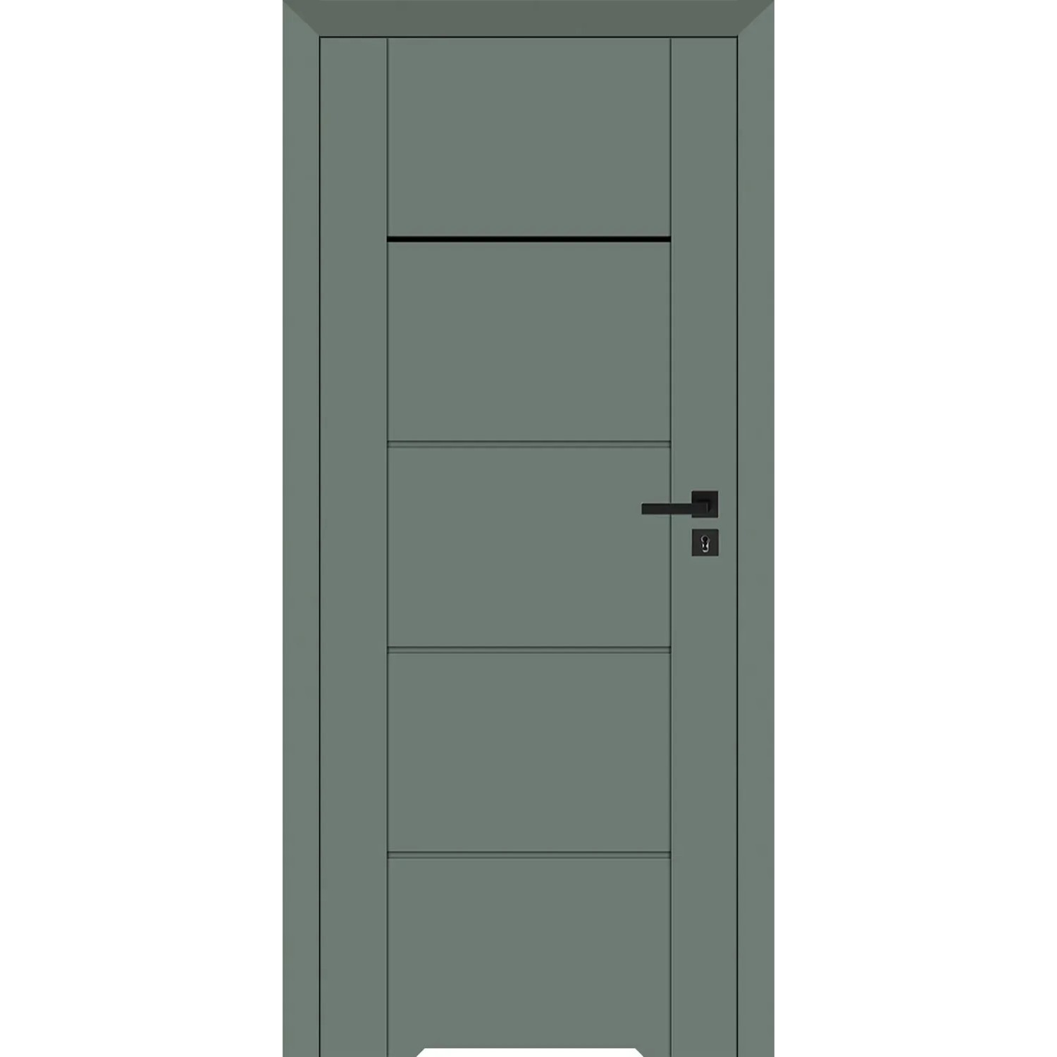 Skrzydło bezprzylgowe Pegasus Eukaliptus z podcięciem went. czarna szyba 80L