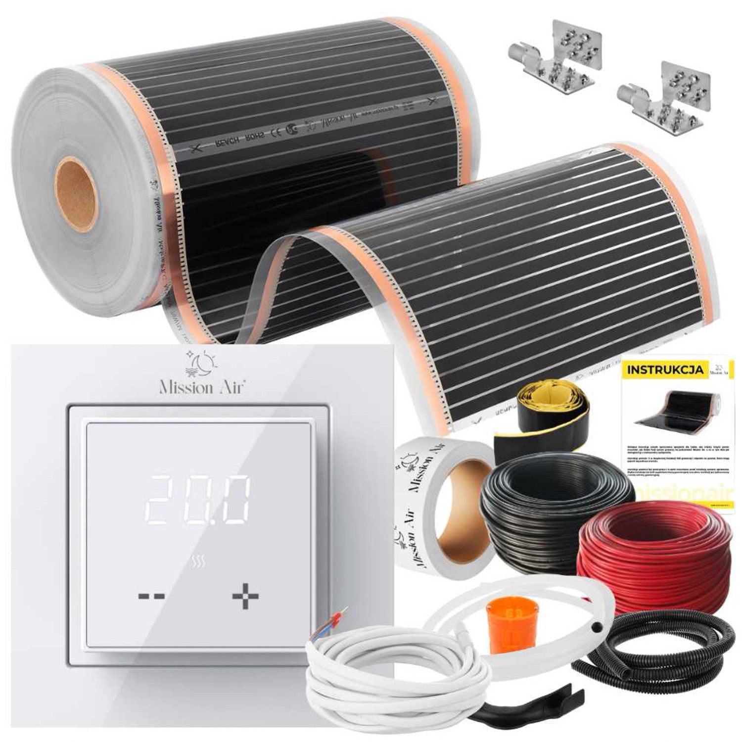 Mission Air Zestaw na podczerwień Silver 50cm +Aries White 20m2