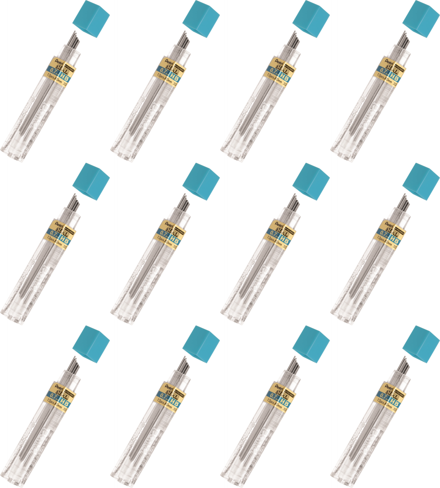 12x Grafity ołówkowe Pentel, 0.7 mm, HB