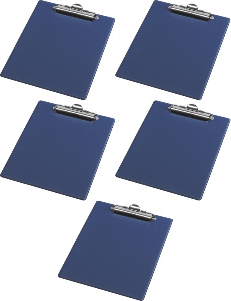 5x Clipboard Panta Plast Fokus, A4, granatowy