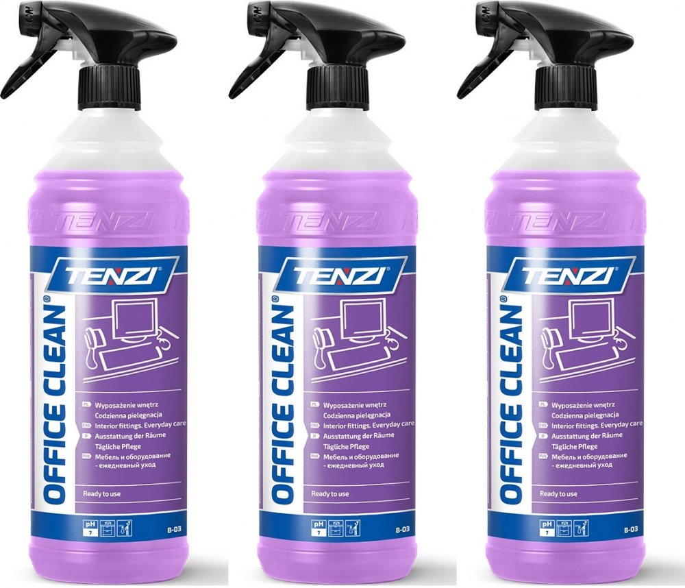 3x Płyn do mebli Tenzi Office Clean, 1l
