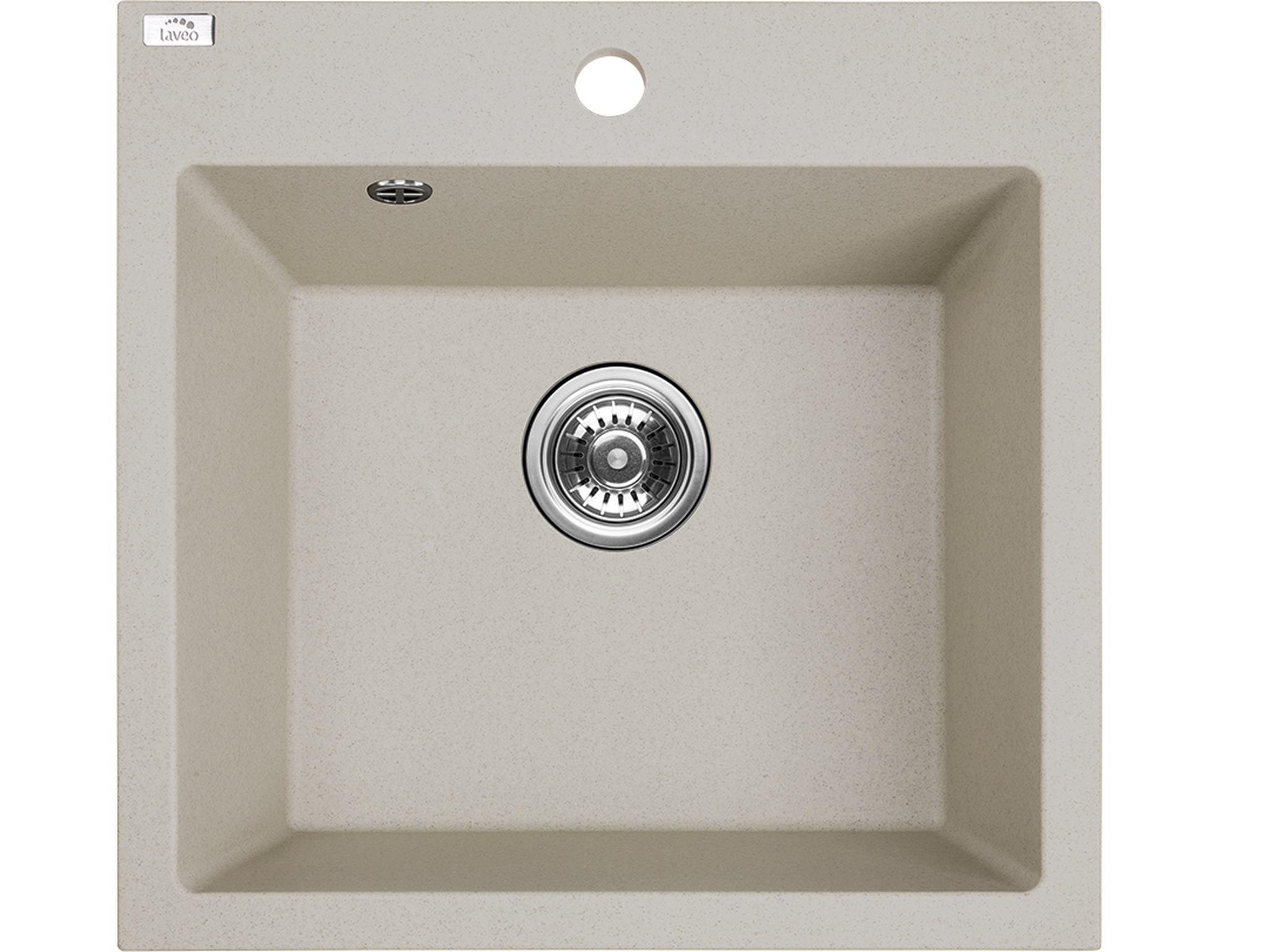 Laveo Alena zlewozmywak granitowy 49x49 cm beżowy SBA410T - Wysyłka w 24h
