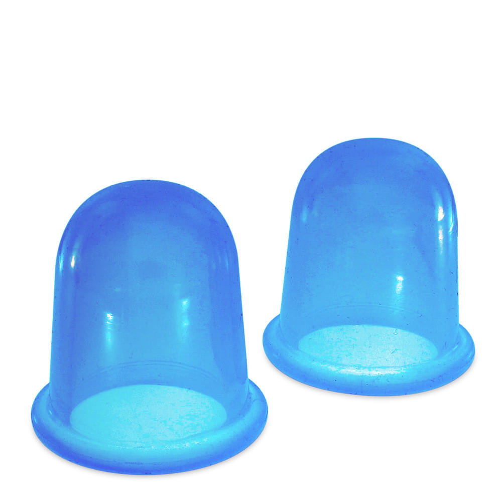 Bańki antycellulitowe silikonowe bezogniowe niebieskie 2 szt