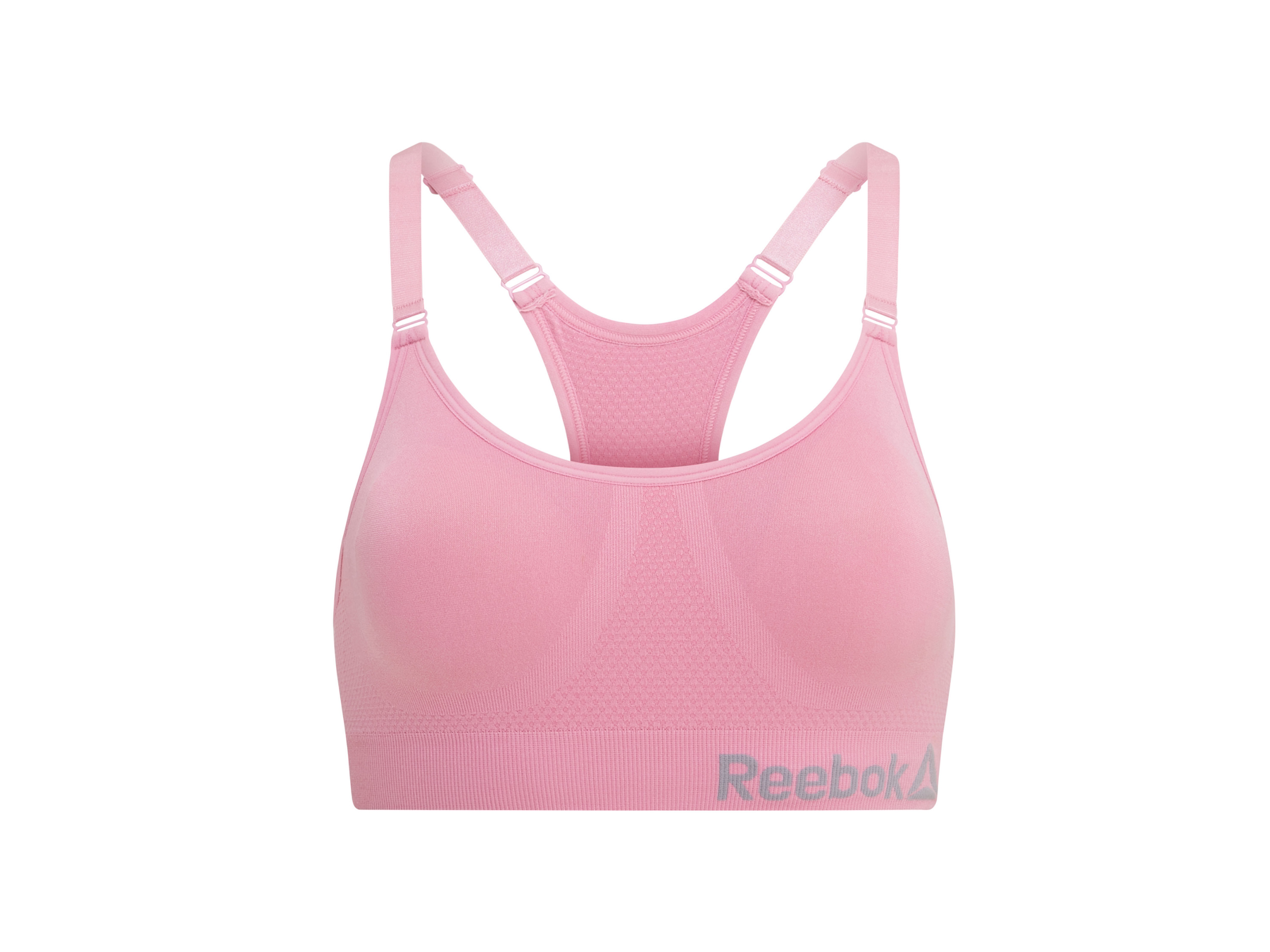 Reebok Biustonosz sportowy damski Różowy, L