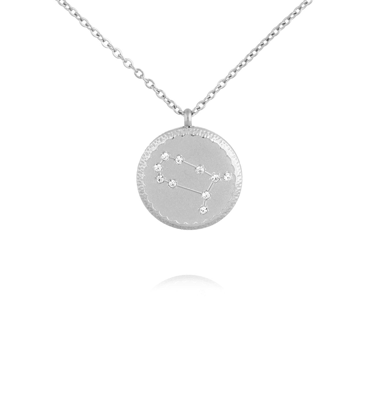 Naszyjnik z konstelacją Bliźnięta srebrny NSA1433