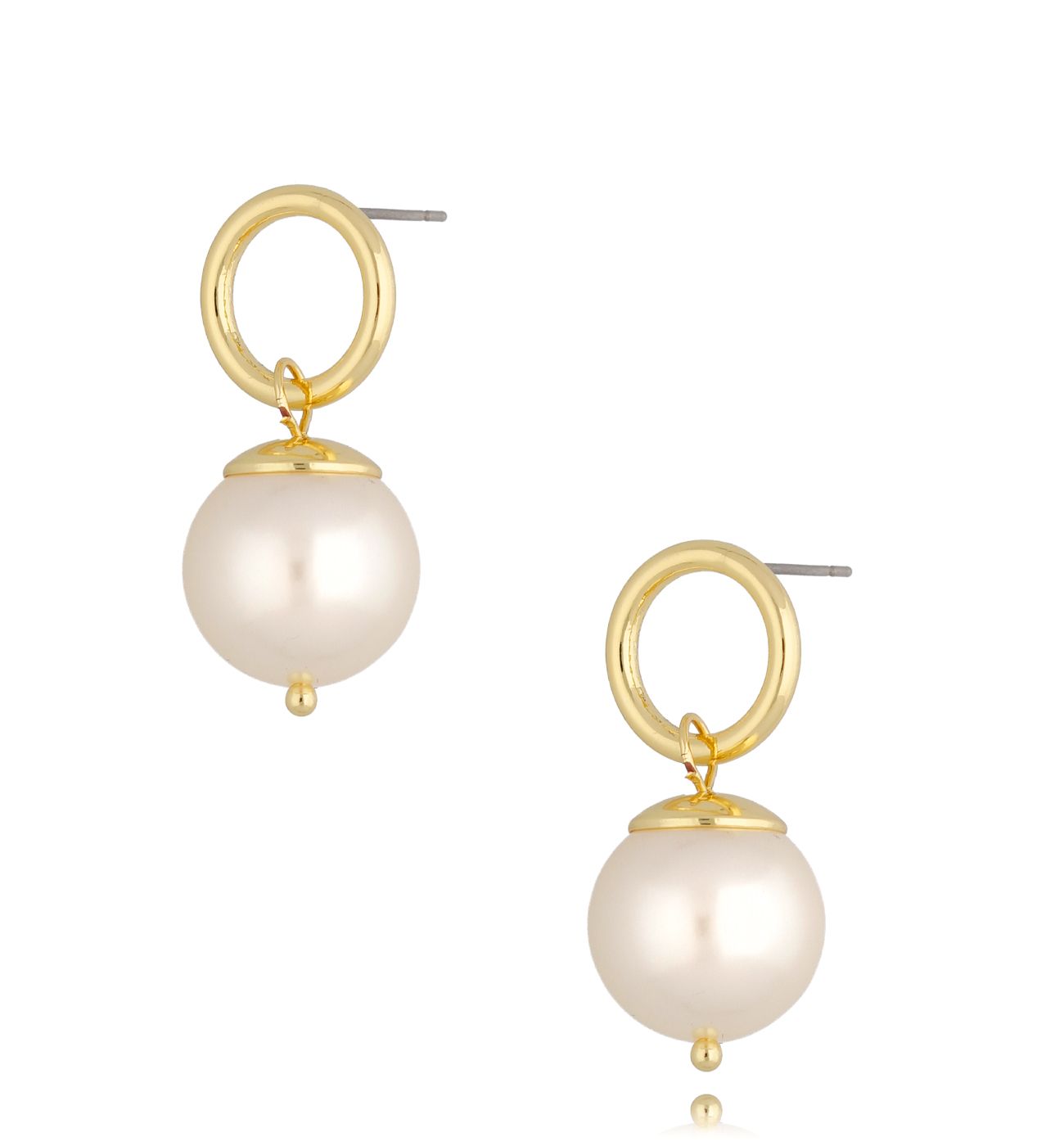 Kolczyki złote z perłą Yoko KRG0835