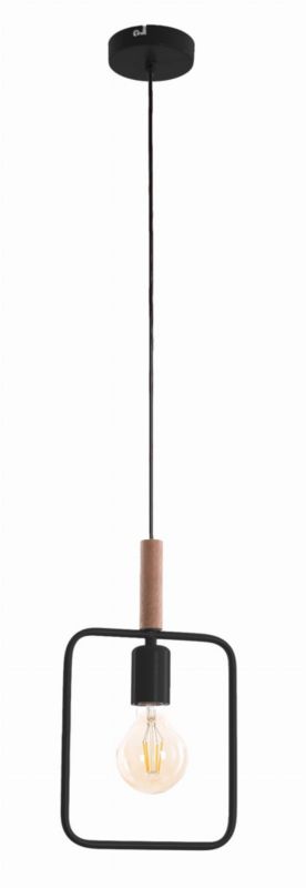 Lampa sufitowa Candellux Frame czarna wym: 110 x 20 x 6 cm 1xE27 x 60W 1 szt.