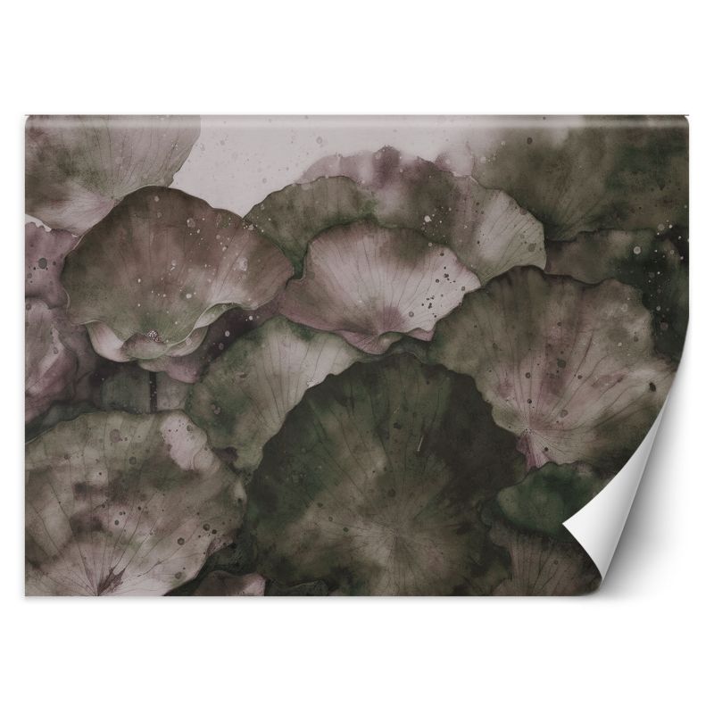 Fototapeta Feeby Liście lotosu akwarela 450x315 1 szt