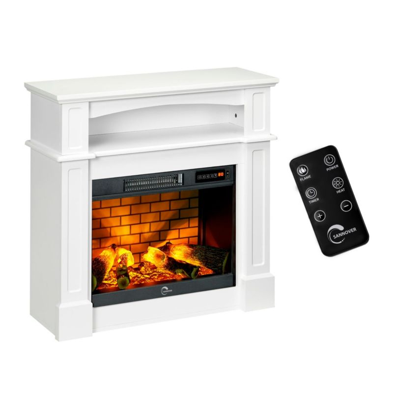 Piec elektryczny/kominek Sannover Sifora 2000 W 80,5 x 30 x 81 cm Bialy 1 szt.