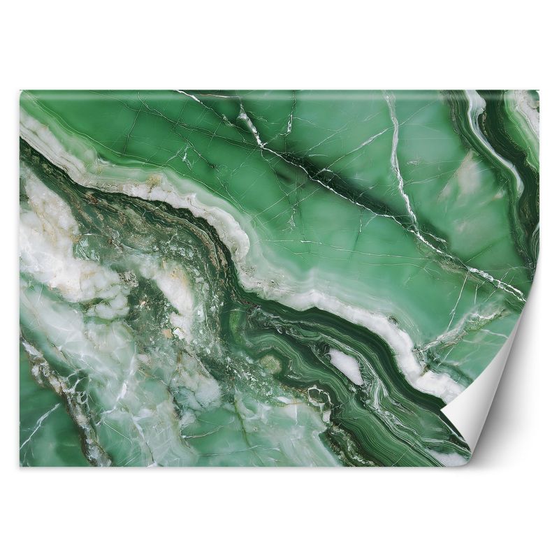 Fototapeta Feeby Zielony Marmur Styl Glamour 350x245 1 szt