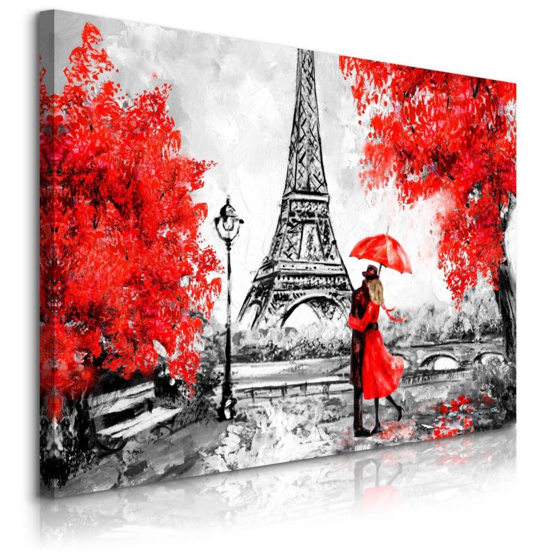 Obraz Muralo Wieża Eiffla Drzewa 90x60 cm 1 szt.