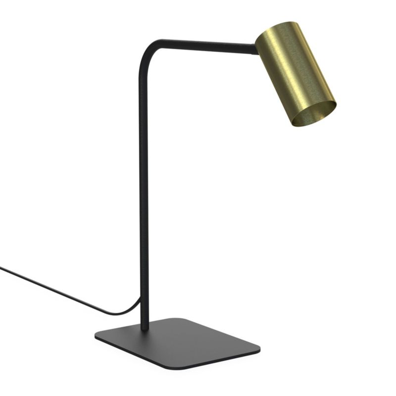 Lampa biurkowa Nowodvorski Lighting Mono czarno-złota 1 x GU10 x 10W IP20 wym: 45 x 32 x 38.5 cm metal - 1 szt.