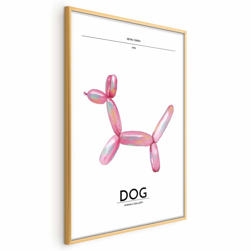 Plakat Artgeist Holo-Dog 40x60 cm z ramą złotą 1 szt