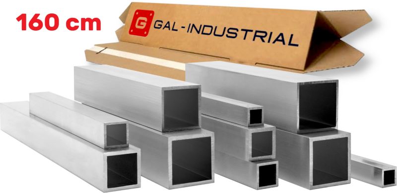 Profil Aluminiowy GAL-INDUSTRIAL 40x40x3 mm 160 cm Rura Kwadratowa Aluminium Na wymiar