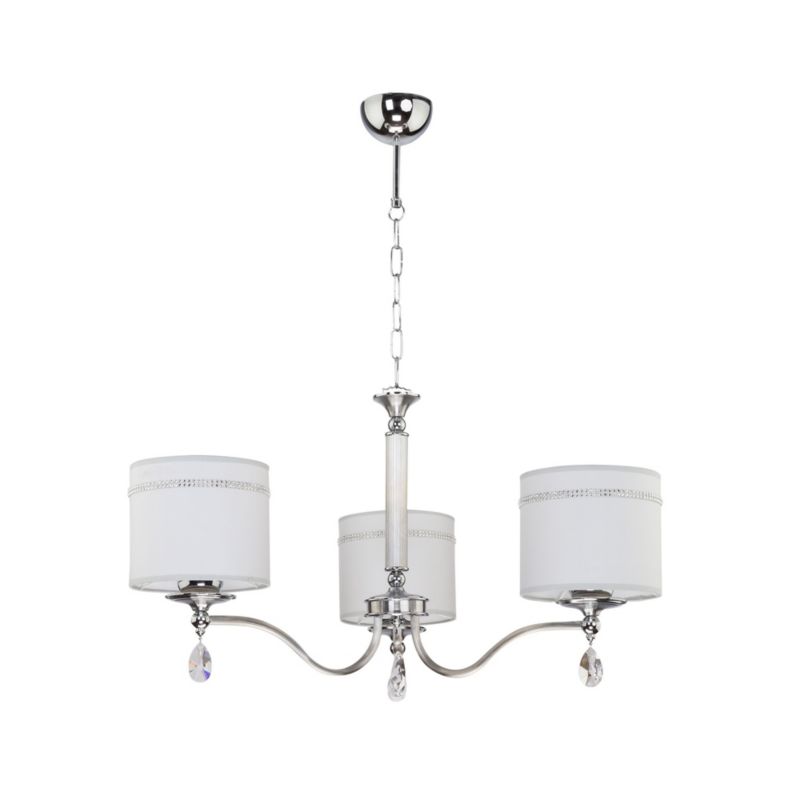 Lampa sufitowa Jupiter JULIA II srebrno-biała 3xE27x40W IP20 - 1 szt