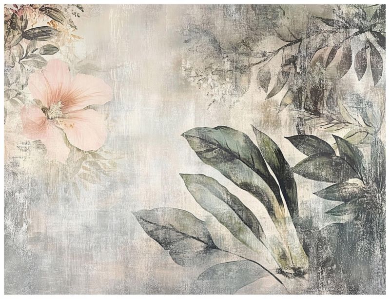 Fototapeta Na Flizelinie WALLARENA 300x210 cm Tapeta Do Sypialni Salonu Liście Vintage 1 szt.