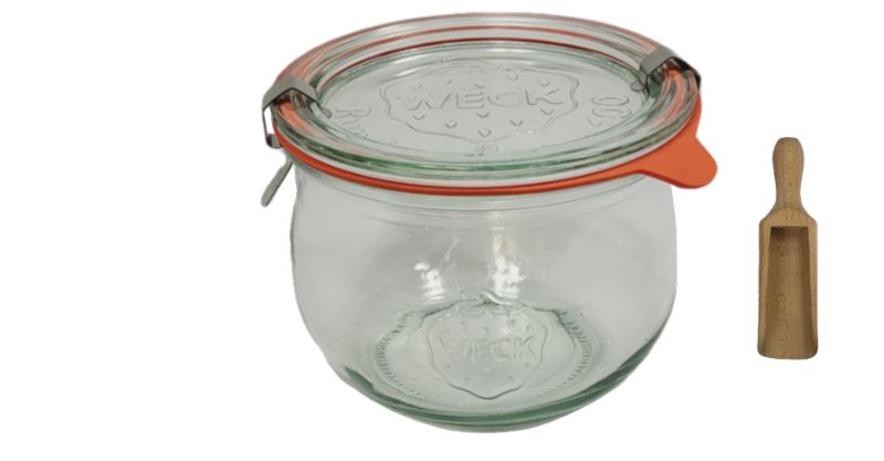 Słoik MODO24 Weck 580 ml fi 100 tulip szklane wieko gumka 1 kpl.