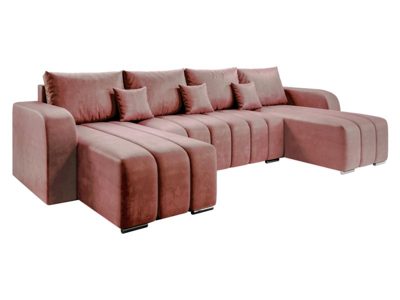 Narożnik z funkcją spania MIRJAN 24 Pufetto U brudny róż 1 szt.