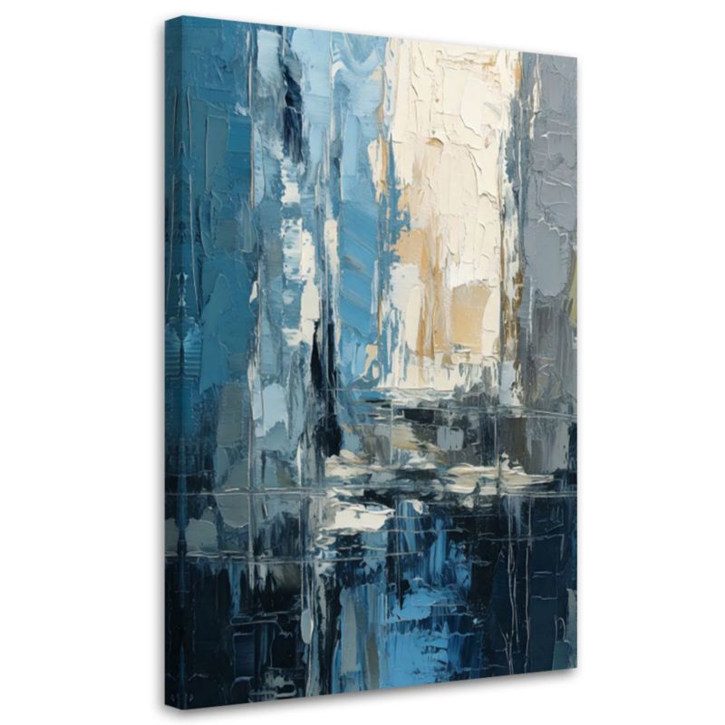 Obraz na płótnie Feeby Abstrakcja Miasto Akwarela 60x90cm 1szt