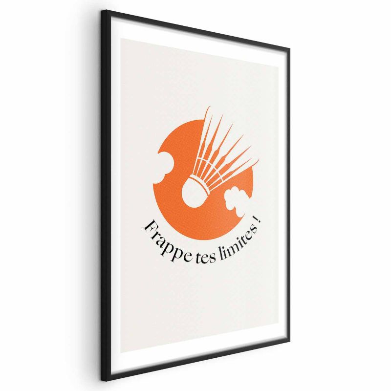 Plakat Artgeist Lotka na tle pomarańczu 21x30 cm z ramą czarną 1 szt