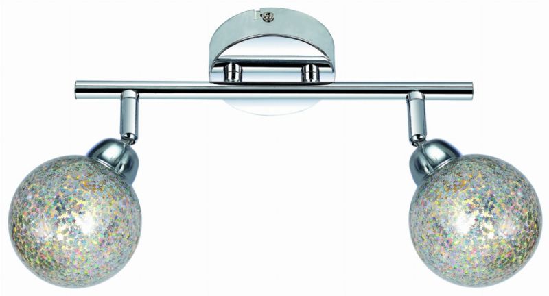 Lampa sufitowa Candellux Kaleidoscope chromowana wielokolorowy wym: 16 x 30 x 8 cm 2xG9 x 4W 1 szt.