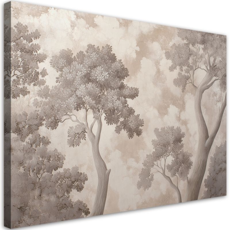 Obraz do salonu sypialni Feeby Drzewa Krajobraz Vintage 90x60 cm 1szt