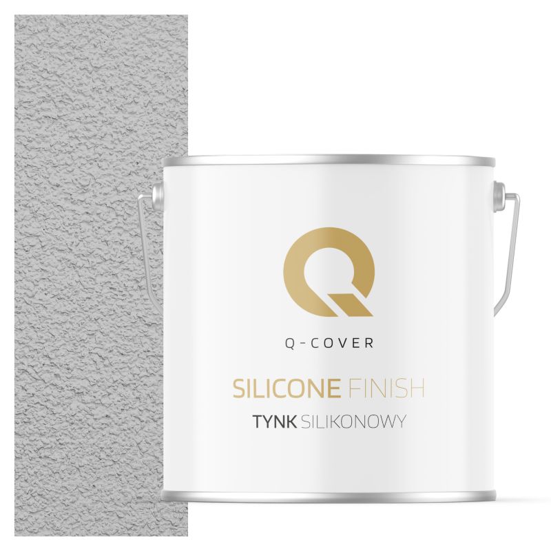 Tynk Silikonowy Elewacyjny Baranek 2.0mm Q-Cover Szary jasny F262 7KG